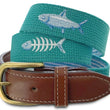 Load image into Gallery viewer, Catch of the Day: Embroidered Belt - Aqua