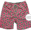 Load image into Gallery viewer, Turtle Tour: Kid's Swim Trunks - Coral