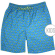 Load image into Gallery viewer, Hazard on Eight: Kid's Swim Trunks - Blue