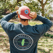 Load image into Gallery viewer, Trout Flag: Badged Trucker Cap - Shoal Blue