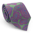 Load image into Gallery viewer, Paisley: Tie - Green/Pink