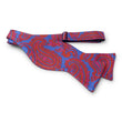 Load image into Gallery viewer, Paisley: Bow - Blue/Red