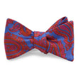 Load image into Gallery viewer, Paisley: Bow - Blue/Red