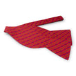 Load image into Gallery viewer, Snafflebit Stripe: Bow - Red
