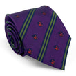 Load image into Gallery viewer, Striped Crest: Tie - Purple