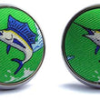 Load image into Gallery viewer, Blue Marlin: Cufflinks - Lime