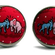 Load image into Gallery viewer, Poll Position: Cufflinks - Red