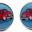 Load image into Gallery viewer, Dogs Love Trucks: Cufflinks - Blue