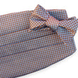 Load image into Gallery viewer, American Made Collared Greens Cummerbund Sets Blue|Brown Made in the USA