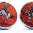 Load image into Gallery viewer, Bucking Bronco: Cufflinks - Orange