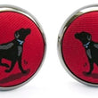 Load image into Gallery viewer, Black Lab Heaven: Cufflinks - Red