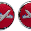 Load image into Gallery viewer, Planes: Cufflinks - Red