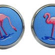 Load image into Gallery viewer, Flamingo Flamenco: Cufflinks - Blue