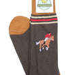 Load image into Gallery viewer, American Made Collared Greens Socks Brown Made in the USA