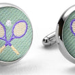 Load image into Gallery viewer, Tennis Racket: Cufflinks - Mint