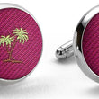 Load image into Gallery viewer, Palm Trees: Cufflinks - Fuchsia
