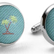 Load image into Gallery viewer, Palm Trees: Cufflinks - Aqua