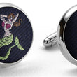 Load image into Gallery viewer, Mermaid: Cufflinks - Navy