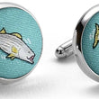 Load image into Gallery viewer, Hook, Line & Stripers: Cufflinks - Mint