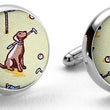Load image into Gallery viewer, Dogleg on Six: Cufflinks - Yellow