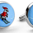 Load image into Gallery viewer, Black Diamond Penguin: Cufflinks - Blue