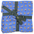 Load image into Gallery viewer, American Made Collared Greens Pocket Squares Blue Made in the USA