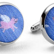 Load image into Gallery viewer, When Pigs Fly: Cufflinks - Blue