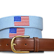 Load image into Gallery viewer, Star Spangled: Embroidered Belt - Light Blue