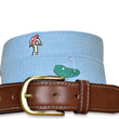 Load image into Gallery viewer, Slice: Embroidered Belt - Light Blue