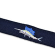 Load image into Gallery viewer, Marlin Magic: Embroidered Belt - Navy