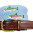 Load image into Gallery viewer, Over The Rainbow: Embroidered Belt - Light Blue