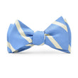 Load image into Gallery viewer, Beau Brummel Stripe: Bow Tie - Light Blue