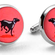 Load image into Gallery viewer, Black Lab Heaven: Cufflinks - Coral