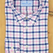 Load image into Gallery viewer, Linden: Button Down Shirt - Pink/Navy (XL)