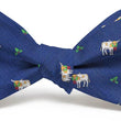 Load image into Gallery viewer, Christmas Cattle: Bow Tie - Navy