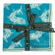 Load image into Gallery viewer, Tarpon Travels: Cotton Pocket Square - Turquoise