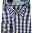 Load image into Gallery viewer, Mason: Woven Cotton Shirt - Navy/White