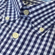 Load image into Gallery viewer, Mason: Woven Cotton Shirt - Navy/White