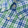 Load image into Gallery viewer, Beckett: Woven Cotton Shirt - Green/Blue
