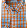 Load image into Gallery viewer, Landen: Woven Cotton Shirt - Orange/Blue