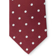 Load image into Gallery viewer, College Collection Dots: Tie - Maroon/Silver