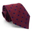 Load image into Gallery viewer, College Collection Dots: Tie - Maroon/Navy