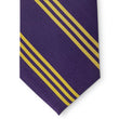 Load image into Gallery viewer, College Collection Stripes: Tie - Purple/Gold