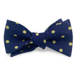 Load image into Gallery viewer, College Collection Dots: Bow - Navy/Gold
