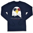 Load image into Gallery viewer, Bald Eagle: Long Sleeve T-Shirt - Navy