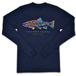 Load image into Gallery viewer, Rainbow Trout: Long Sleeve T-Shirt - Navy
