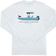 Load image into Gallery viewer, Weekend Skiff: Long Sleeve T-Shirt - White