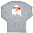 Load image into Gallery viewer, Bald Eagle: Long Sleeve T-Shirt - Gray
