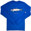Load image into Gallery viewer, Singing Trout: Long Sleeve T-Shirt - Headwater Blue