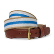 Load image into Gallery viewer, Dockside: Belt - Light Blue/White/Tan